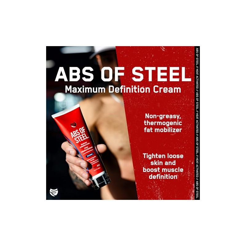 SteelFit Abs of Steel Maximum Definition Cream with 5% Coaxel,