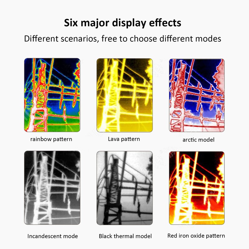 Thermal Imaging Camera Black ABS Mobile Phone Thermal Imager with