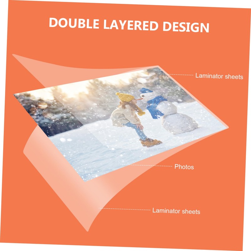 DOITOOL 100pcs Laminating Film for Menu Id Card and Document