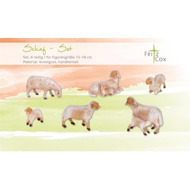 Fritz Cox® Sheep Set of 6 for 15-18 cm Figures