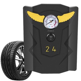 Portable Tire Inflator,Portable Tire Inflator Digital Pressure Gauge - Fast Cordless 150psi Wheel & Tyre Accessories for Ball Cycling Truck Motorcycle