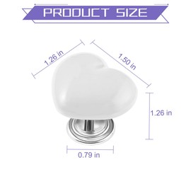 KHGUZ Car Push Start Button Cover, Heart Engine One Touch Start Stop Joystick, Vehicle Decorative Ignition Rocker Lever, Automotive Interior Accessories Universal for SUV Sedan Truck (White)