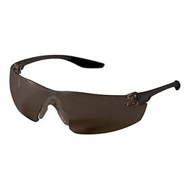 Bullhead Safety Eyewear BH2833 Discus, Black Frosted Temple, Smoke Lens, Clear TPR Nose Piece, Black TPR Temple Ends