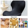 Daunkang Bar Stool Covers with Back Velvet Stretch Counter Height