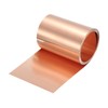 sourcing map Copper Sheet Roll 2500mm x 90mm x 0.08mm,