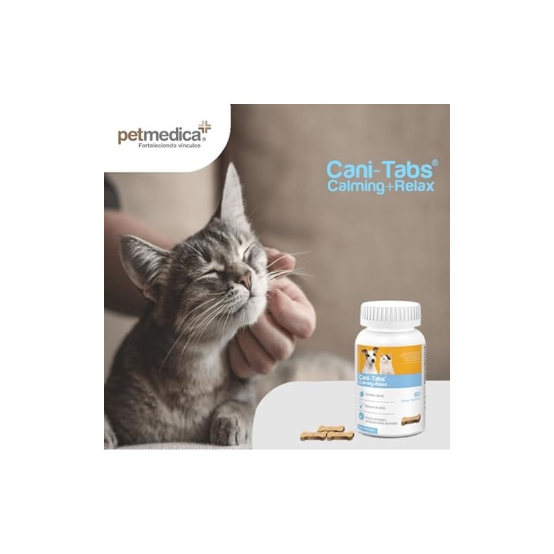 Cani-Tabs CalmingRelax, Suplemento Natural Relajante para Perros y Gatos, 60