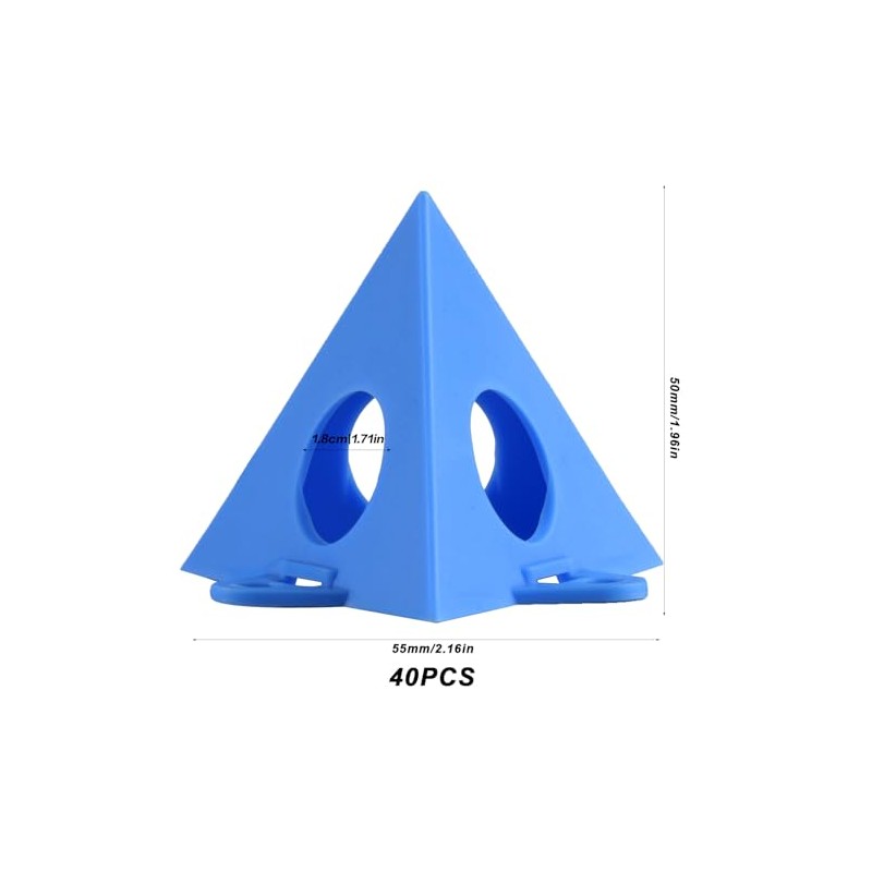 RUGLAMZHIP 40pcs Pyramid Stands, Painters Pyramids, Painter's Painting Stands Pyramids,