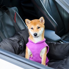 JACKO & CO - Fleece Vest Dog Sweater with Leash Ring - Soft, Warm & Lightweight Pullover Coat for Small & Medium Dogs, Puppies & Cats - Cozy Fall/Winter/Spring Pet Jacket (Purple, Medium 6-10lbs)