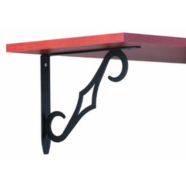 John Sterling RP-0090-10BK Colonial Shelf Bracket, 10-Inch, Black
