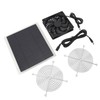 Solar Panel Fan 10W Exhaust Fan Dual Layer Metal Shell