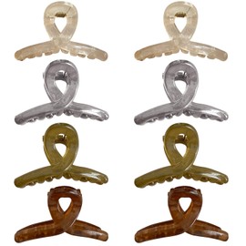 MARY LAVENDER Medium Hair Claw Clips 1.8 Inch Non Slip Hair Jaw Clips Hair Clips for Women and Girls, Strong Hold Tortoise Banana Hair Clips for Medium Hair 4 Colors