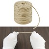 QWORK® 100M Garten Juteschnur, 4 mm Hanfseil, für Geschenke verpacken,