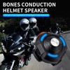 WXWBFAO Bone Conduction Motorcycle Helmet Wireless Bluetooth Speaker Waterproof Earphone