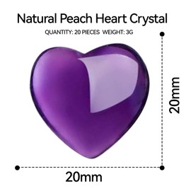 Healing Crystal, Biluer Pack of 20 Gemstones for Lovers Crystals Stones Crystal Healing Stone Lucky Charm Colourful Stones Healing for Meditation Energy Balance Balancing Valentine's Day (2 cm