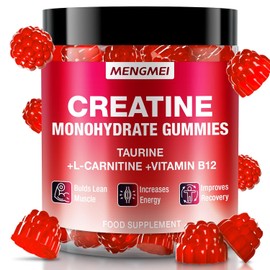 Creatine Gummies Complex, Creatine Monohydrate Gummies for Muscle Growth, Strength & Energy Support, Enhanced with Taurine & Vitamin B12, Pre-Workout Gummies for Men & Women, 120 Count