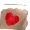 NOLITOY 25pcs Breathable Heart Shaped Cute Portable Plasters for Care