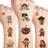 UVUXO Pirate Temporary Tattoo for kids - 75 Styles Cute