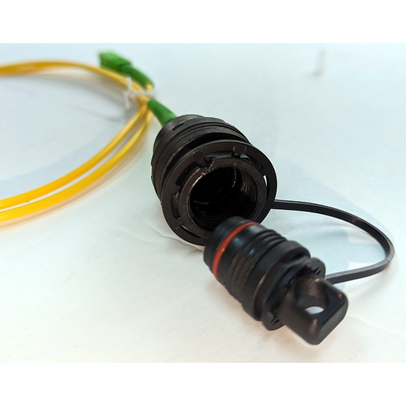 Corning OptiTap Hardened Female Connector to SC/APC Test Jumper Singlemode