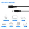 BOAVISION DC 12V Power Cord,33ft(10m) Extension Cord DC Cable 2.1mm