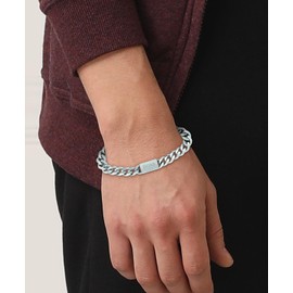 BOSS Jewellery Link Bracelet for Men Collection CHAIN LINK Available in 2 Sizes, Stainless Steel, No Gemstone