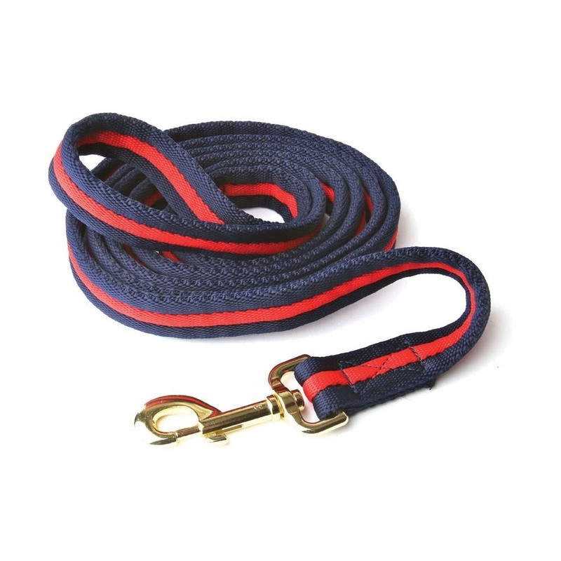 Hy Soft Webbing Lead Rein without Chain - Black