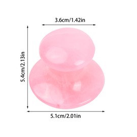 Dokeno Natural Resin Massage Tool, 2 Pieces Mushroom Shape Eye Flowies Gua Sha Set, Gua Sha Mushroom Massage Stones, Ergonomic Massage Stone for Face, Neck and Eyes