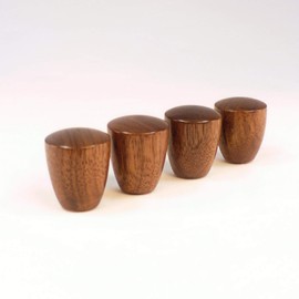 Lamp Finial, Black Walnut, Dome Pattern 8