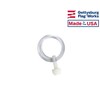Quantity 2-1" Diameter Flag Ring with Nut - Attach Grommeted