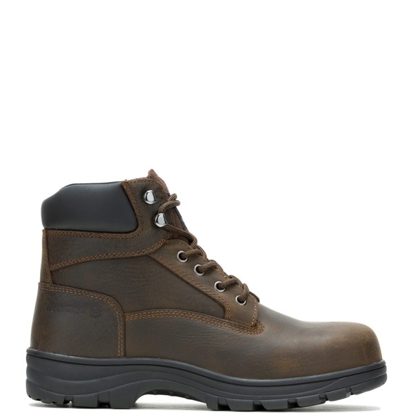 Wolverine Men's Carlsbad Steel Toe 6" Construction Boot, Brown, 10.5