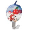 8Pcs Apple Shape PunchFree Hook WallMounted Sticking Hook Kitchen Bathroom
