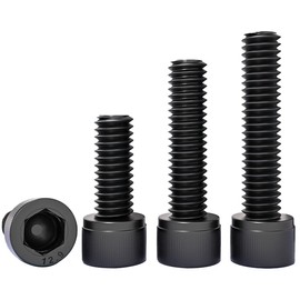 Qrity Pack of 10 M6 x 35 mm screws, cylinder screws with hexagon socket, carbon steel screws, hexagon socket screws, full thread