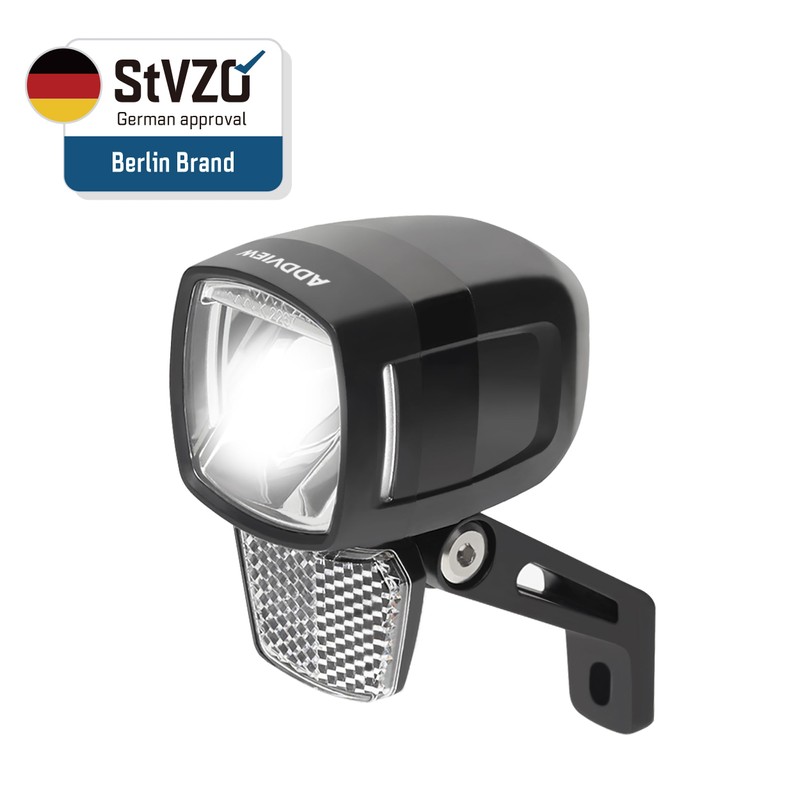 ADDVIEW E-Bike Front Light 120 Lux Hammer E120 - LED