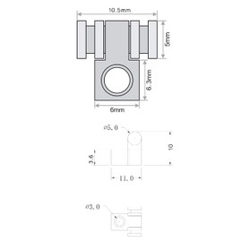 sdhengyee - Juego de guías de árbol para guitarra eléctrica Fender Strat Stratocaster Tele Telecaster, chapado en cromo