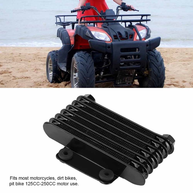 7 Row Universal Engine Oil Cooler Cooling Radiator for 125-250CC