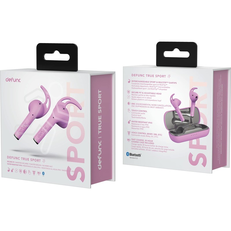 Defunc True Sport Wireless Earbuds, Pink