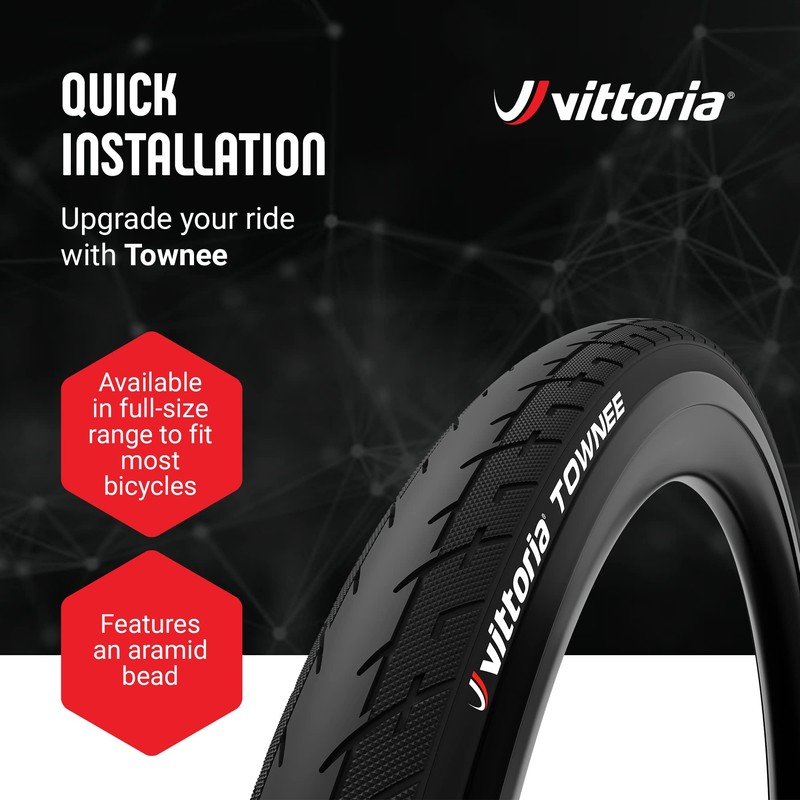 Vittoria (Vittoria) Townee (FOLD) Clincher 26x1.50 (40-559) All Black 【Casing: