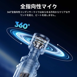 Ulanzi AM23 External Microphone, Omnidirectional, Type-C Connector, White Noise Reduction, 180° Rotation, Anti-Vibration, 0.4 oz (10 g), Ultra Lightweight, Portable, Omnidirectional Microphone