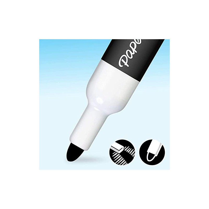 12 x Paper Mate Dry Wipe Marker Pens | Bold,