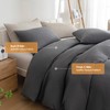 Jessrydo Waffle Duvet Cover King Size Soft Breathable Cooling Luxury