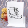 Large (A4) 'Work Boot' Blank Greeting Card (GC00066398)