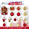 HidWee Pack of 72 Christmas Baubles Plastic Set Red Gold