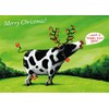 Inkognito Folding Card with Envelope C6 (11.5 x 17 cm) • 33137-5 "Xmas Cow Artist Henning Löhlein • Christmas