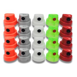 Fat and Wide Spray Paint Variety Cap Pack for Female Valve Cans - Replacement Tips for Spray Paint, Fits Belton, Montana, MTN, Flame, DANG, Loop, Ironlak and more, see photos (20)
