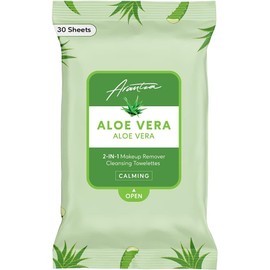 ALOE VERA 2 IN 1 MAKEUP REMOVER CLEANSING TOWELETTES ARANTZA COSMETICS