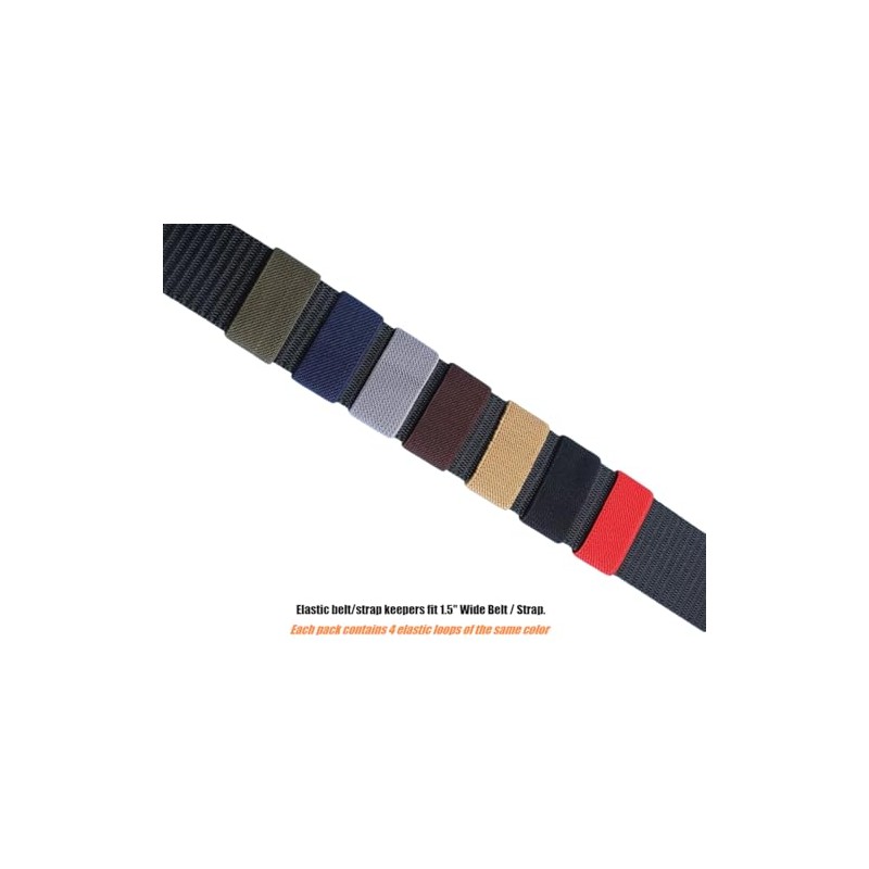 TACNEX Elastic Belt/Strap Keepers Organizers Web Canvas Nylon Belt Loop