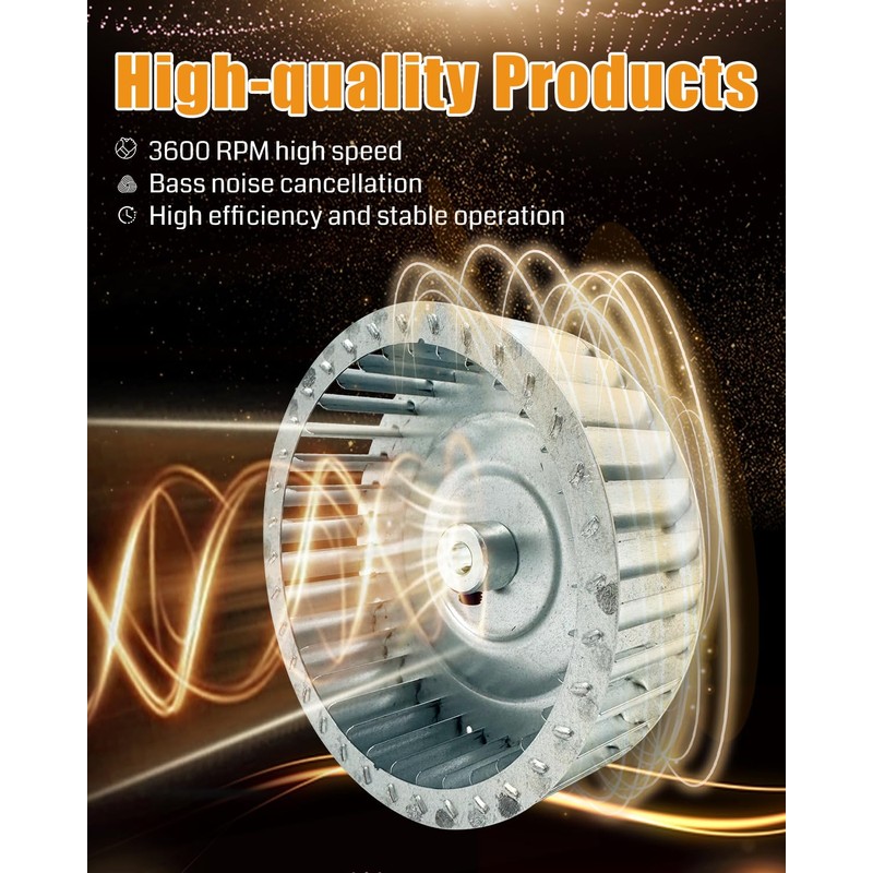 8715-4481 8710-4358 Blower Wheel, 4-3/4" Diameter 1-3/4" Width