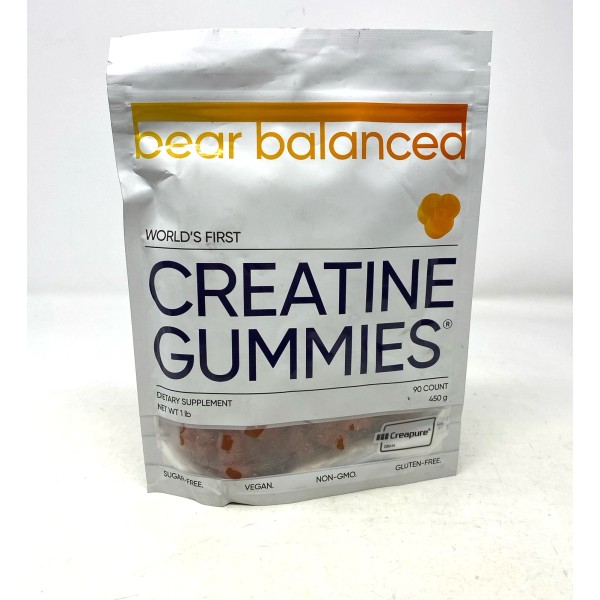 Bear Balanced Creatine Gummies Peach Mango Creapure + B12 Vegan