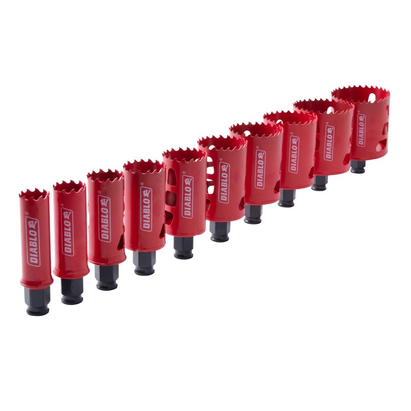 Diablo General Purpose Bi-Metal Hole Saw Set - Fits with