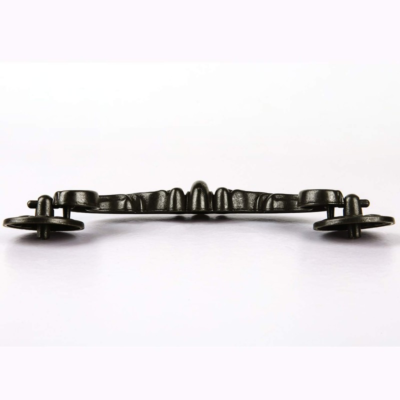MuDuJia 4-Pack 6" Hole Center Large Drop-Down Bail Dresser Pull