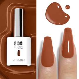 YTD Likomey Gel Nail Polish,15ml Caramel Brown UV Nails Gel,Spring Summer Salon Home DIY Nail Art Manicure and Pedicure Gel Varnish,CS471